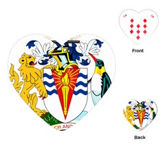 Coat Of Arms Of The British Antarctic Territory Playing Cards Single Design (heart) by abbeyz71