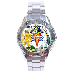 Coat Of Arms Of The British Antarctic Territory Stainless Steel Analogue Watch by abbeyz71