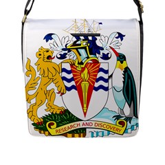 Coat Of Arms Of The British Antarctic Territory Flap Closure Messenger Bag (l) by abbeyz71