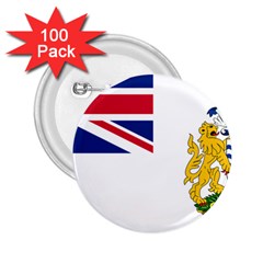 Flag Of The British Antarctic Territory 2 25  Buttons (100 Pack)  by abbeyz71