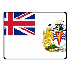 Flag Of The British Antarctic Territory Double Sided Fleece Blanket (small)  by abbeyz71