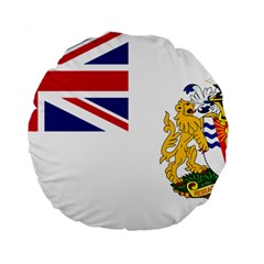 Flag Of The British Antarctic Territory Standard 15  Premium Flano Round Cushions