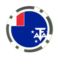 Flag Of The French Southern And Antarctic Lands Poker Chip Card Guard (10 Pack) by abbeyz71