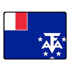 Flag Of The French Southern And Antarctic Lands Fleece Blanket (small) by abbeyz71