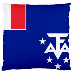 Flag Of The French Southern And Antarctic Lands Large Cushion Case (one Side) by abbeyz71