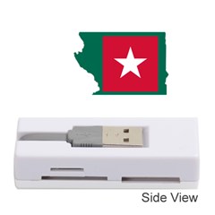 Togo Flag Map Geography Outline Memory Card Reader (stick) by Sapixe