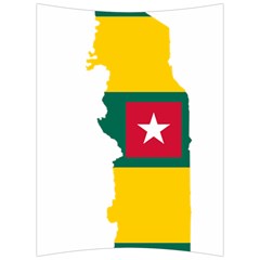 Togo Flag Map Geography Outline Back Support Cushion by Sapixe