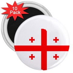 Borders Country Flag Geography Map 3  Magnets (10 Pack) 