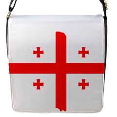 Borders Country Flag Geography Map Flap Closure Messenger Bag (s) by Sapixe