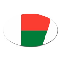 Madagascar Flag Map Geography Oval Magnet