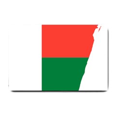 Madagascar Flag Map Geography Small Doormat  by Sapixe