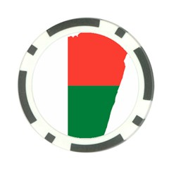 Madagascar Flag Map Geography Poker Chip Card Guard (10 pack)