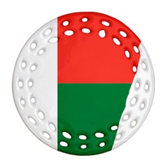 Madagascar Flag Map Geography Ornament (round Filigree) by Sapixe