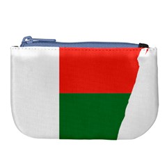 Madagascar Flag Map Geography Large Coin Purse