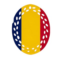 Chad Flag Map Geography Outline Ornament (oval Filigree) by Sapixe