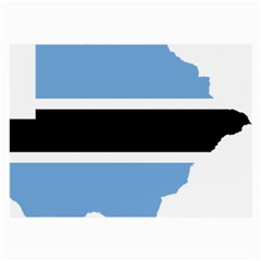 Botswana Flag Map Geography Large Glasses Cloth by Sapixe