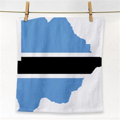 Botswana Flag Map Geography Face Towel