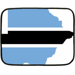 Botswana Flag Map Geography Double Sided Fleece Blanket (mini)  by Sapixe