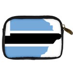 Botswana Flag Map Geography Digital Camera Leather Case Back