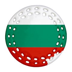 Bulgaria Country Europe Flag Ornament (round Filigree) by Sapixe