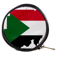 Sudan Flag Map Geography Outline Mini Makeup Bag