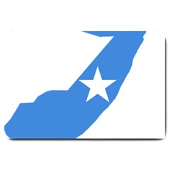 Somalia Flag Map Geography Outline Large Doormat  by Sapixe