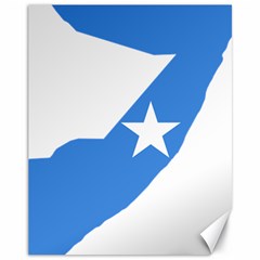 Somalia Flag Map Geography Outline Canvas 11  X 14 