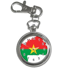 Burkina Faso Flag Map Geography Key Chain Watches