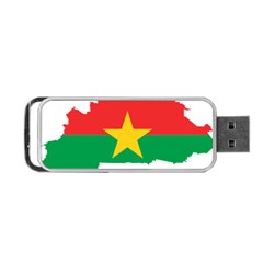 Burkina Faso Flag Map Geography Portable Usb Flash (one Side)