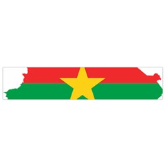 Burkina Faso Flag Map Geography Small Flano Scarf by Sapixe