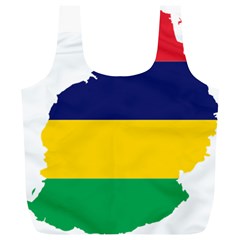 Mauritius Flag Map Geography Full Print Recycle Bag (xl) by Sapixe