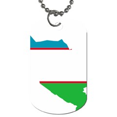 Borders Country Flag Geography Map Dog Tag (one Side)