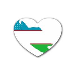 Borders Country Flag Geography Map Heart Coaster (4 Pack)  by Sapixe