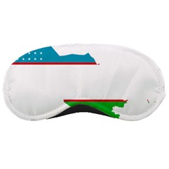 Borders Country Flag Geography Map Sleeping Mask by Sapixe