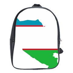 Borders Country Flag Geography Map School Bag (xl) by Sapixe