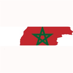 Morocco Flag Map Geography Outline Large Bar Mats by Sapixe