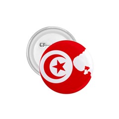 Tunisia Flag Map Geography Outline 1.75  Buttons