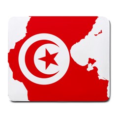 Tunisia Flag Map Geography Outline Large Mousepads