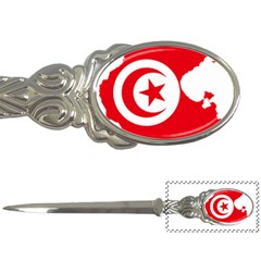 Tunisia Flag Map Geography Outline Letter Opener