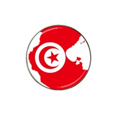 Tunisia Flag Map Geography Outline Hat Clip Ball Marker (4 pack)