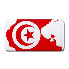 Tunisia Flag Map Geography Outline Medium Bar Mats