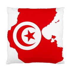 Tunisia Flag Map Geography Outline Standard Cushion Case (two Sides) by Sapixe