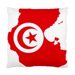 Tunisia Flag Map Geography Outline Standard Cushion Case (Two Sides) Front