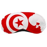 Tunisia Flag Map Geography Outline Sleeping Mask Front
