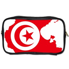Tunisia Flag Map Geography Outline Toiletries Bag (One Side)