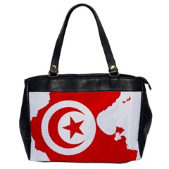 Tunisia Flag Map Geography Outline Oversize Office Handbag