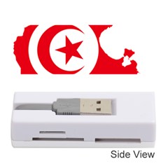 Tunisia Flag Map Geography Outline Memory Card Reader (stick) by Sapixe