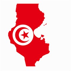 Tunisia Flag Map Geography Outline Large Garden Flag (Two Sides)