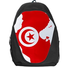 Tunisia Flag Map Geography Outline Backpack Bag