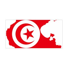 Tunisia Flag Map Geography Outline Yoga Headband